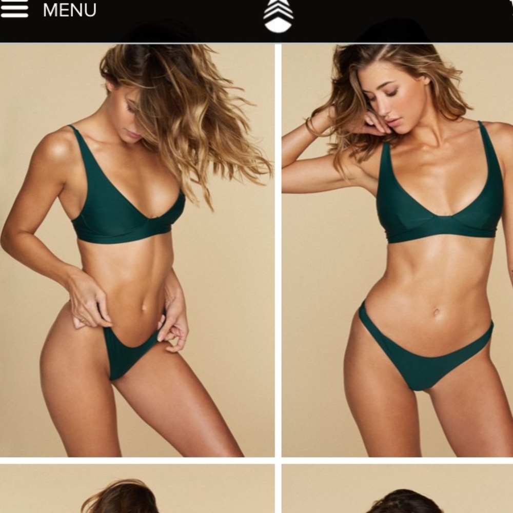 Stone Fox Swim ZIGGY TOP - Herbal